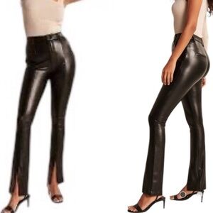 Abercrombie & Fitch The Skinny Ultra High Rise Vegan Leather 30 Short Curve Love